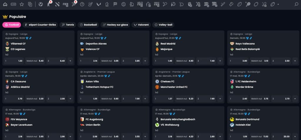 Rakebit Casino paris sportifs